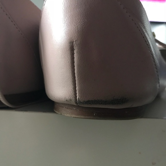 Halogen Owen lace up ballet flats blush leather - Picture 3 of 6